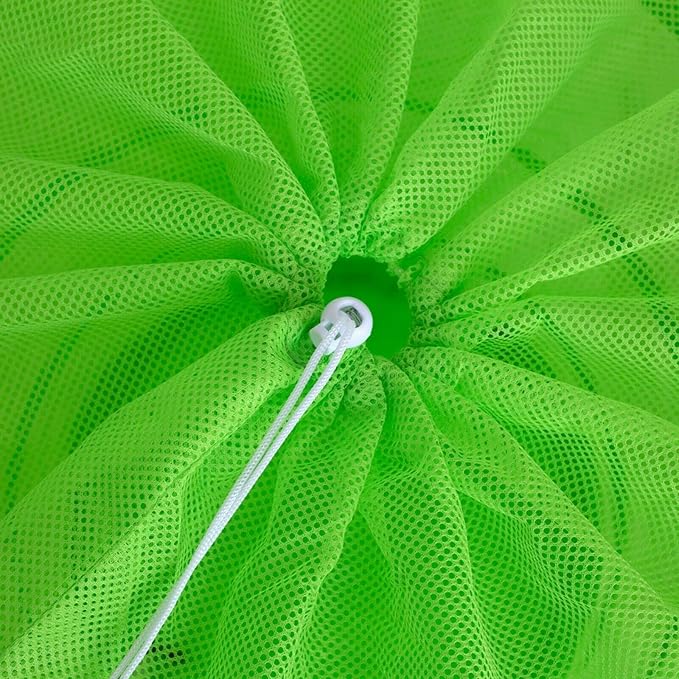 Laundry Basket Pop Up Barrel Hamper Collapsible Breathable Mesh Bag Solid Color - Image 2