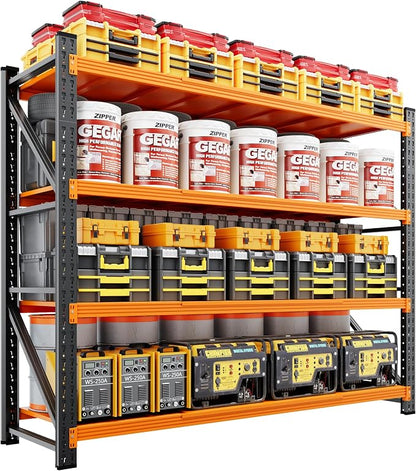 79" Wide Metal Garage Shelves, 7000LBS Storage Shelving Heavy Duty, Standing by LISSIMO