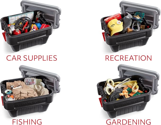 Rubbermaid® ActionPacker® 8 Gal Lockable Storage Box Pack of 4, Industrial - Image 8