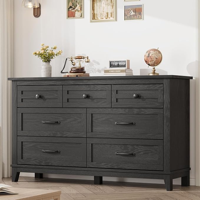 GarveeHome 7 Dresser for Bedroom, 54 in Wide Drawer Dresser by GarveeHome