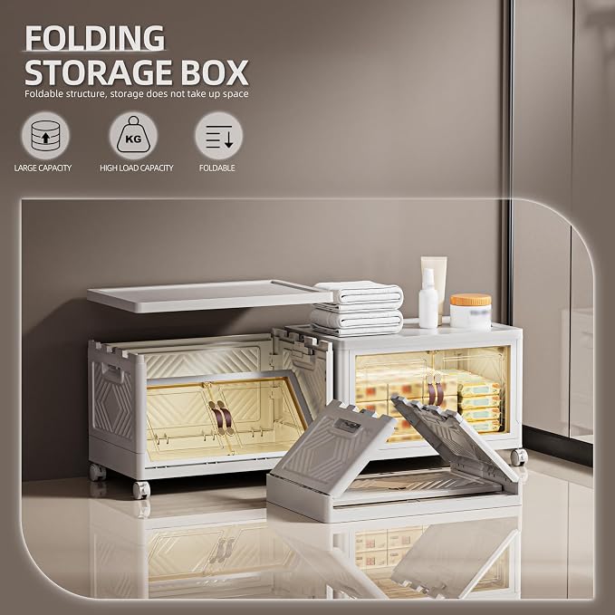 68 QT / 17 Gal White Storage Bins - Image 3