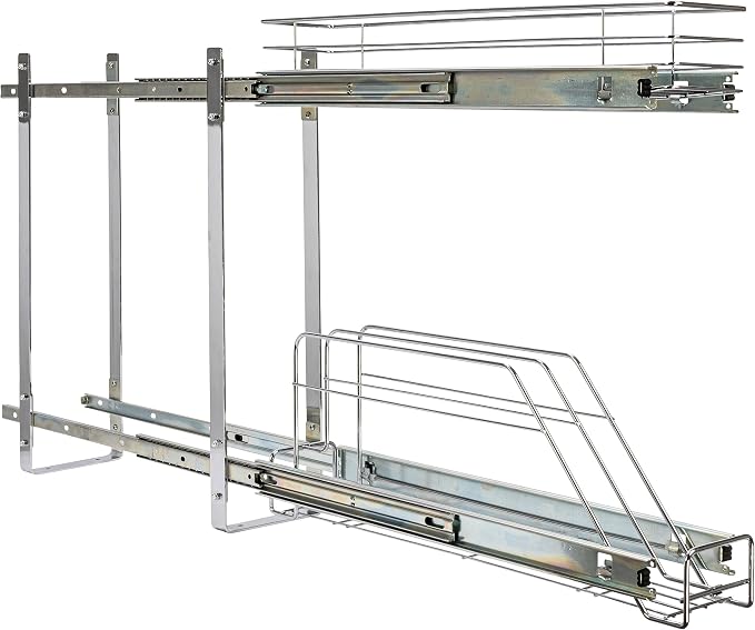 Household Essentials Glidez Multipurpose Chrome-Plated Steel Pull-Out/Slide-Out - Image 8