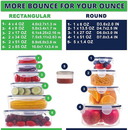 RockBerry 50 Pcs Large Food Storage Containers - Image 2