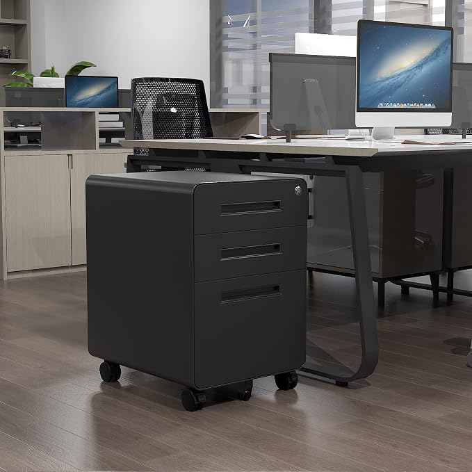 Letaya File Cabinet, 3 Drawer Filing Cabinets - Image 2