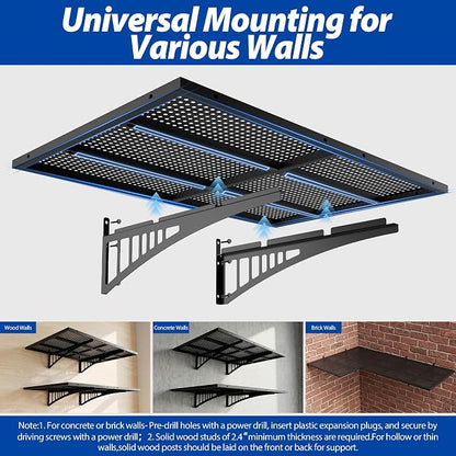 Avalution Garage Wall Shelving 4 Pack, 2x3ft Garage Shelving Wall Mounted - Image 4
