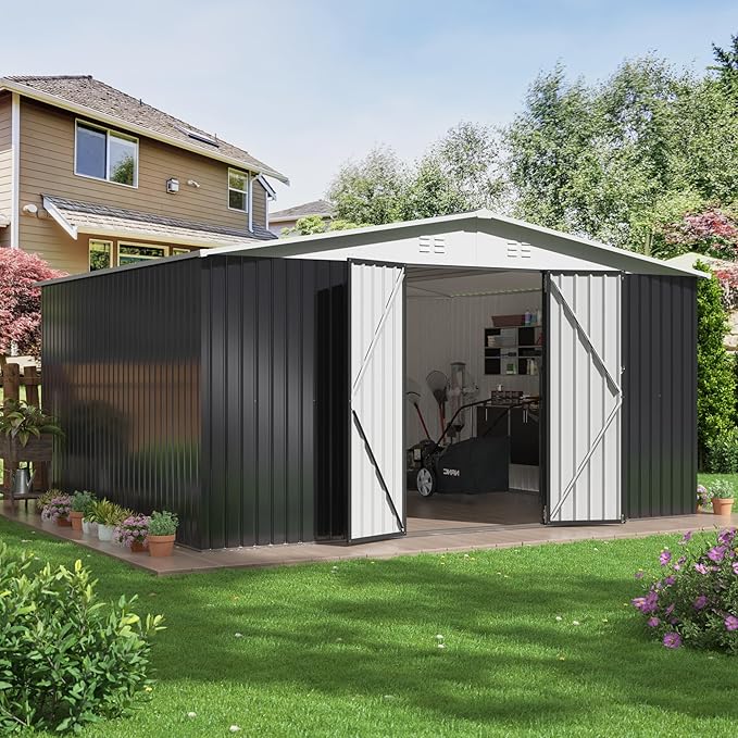 Polar Aurora 12x14 FT Outdoor Storage Shed | Garden Shed by PolarAurora