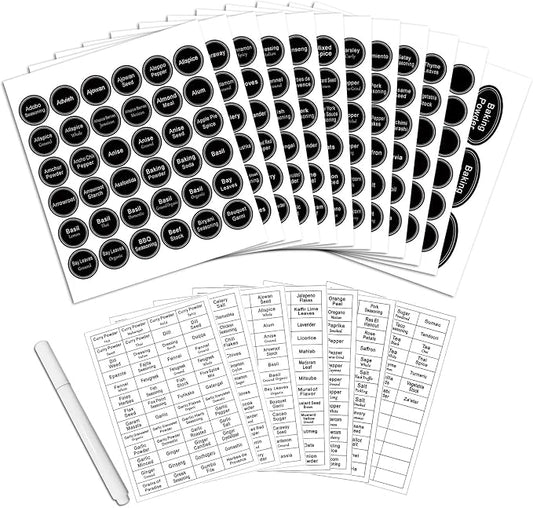SWOMMOLY 771 Printed Spice Jar Labels by SWOMMOLY