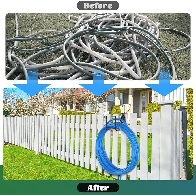 Garden Hose Holder, Adjustable Hose Hanger Wall Mount - Image 5