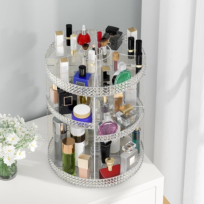 360 Degree Rotating Makeup Organizer, Extra Large Capacity Organizador De - Image 7