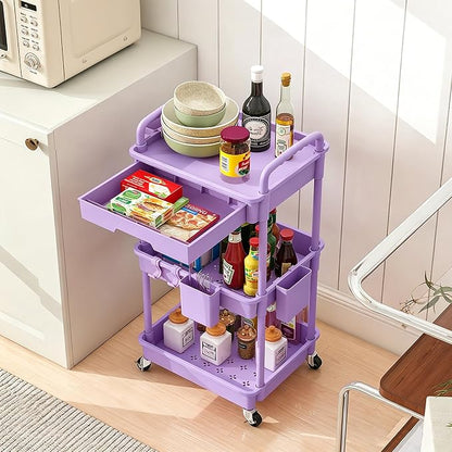 REBECAT 3 Tier Rolling Cart - Image 7