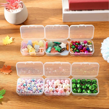 Jetec 18 Pieces Mini Plastic Clear Beads Storage Containers Box - Image 5
