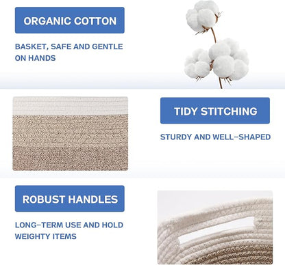 4 Pack Woven Storage Baskets for Organizing - Image 2