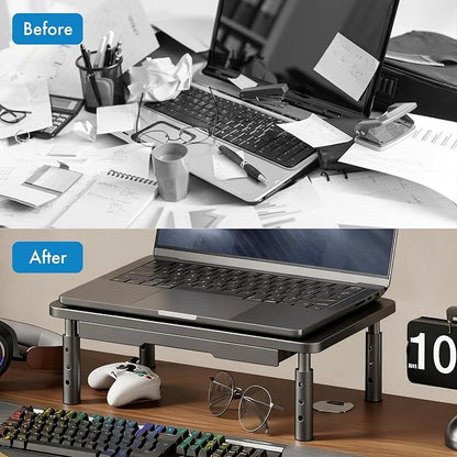 Monitor Stand Riser with Drawer - Image 4