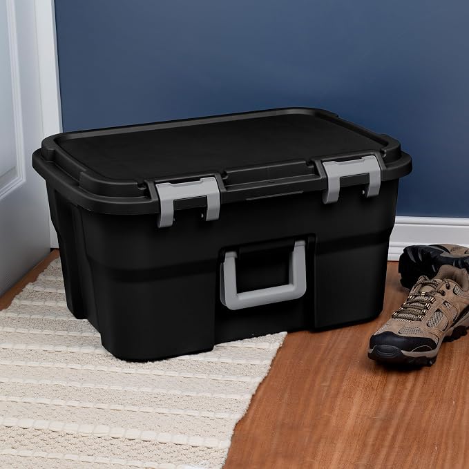 Sterilite 4 Pack Footlocker, 14 Gallon Plastic Storage Container - Image 5