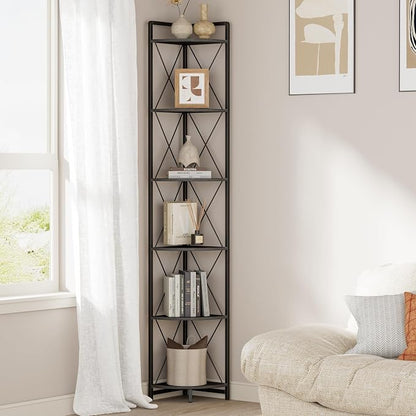 6 Tier Corner Shelf Stand, Plant Stand Display Shelf by Cerlyunzan