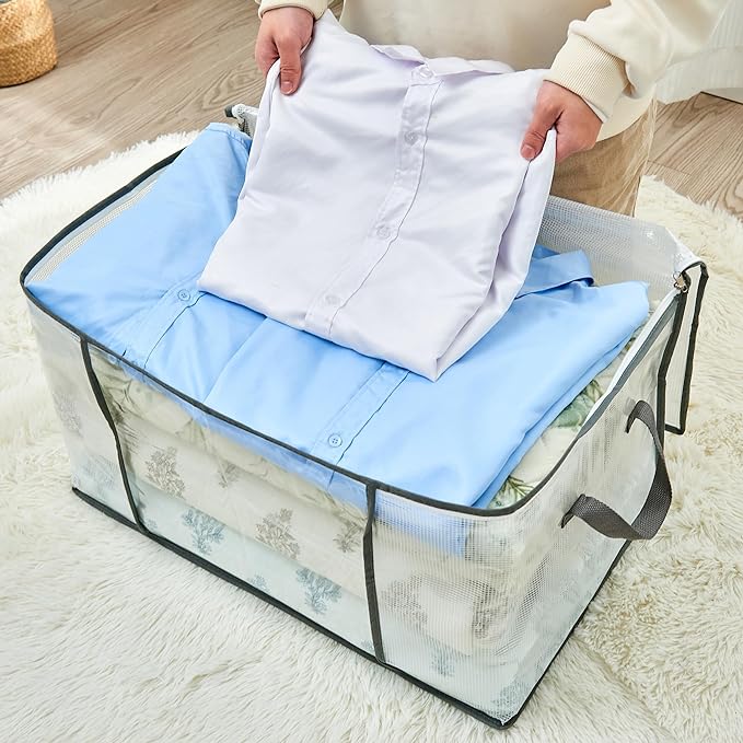 MKOKYD 80L Clear Large Storage Bag, Clothes Storage Containers - Image 5