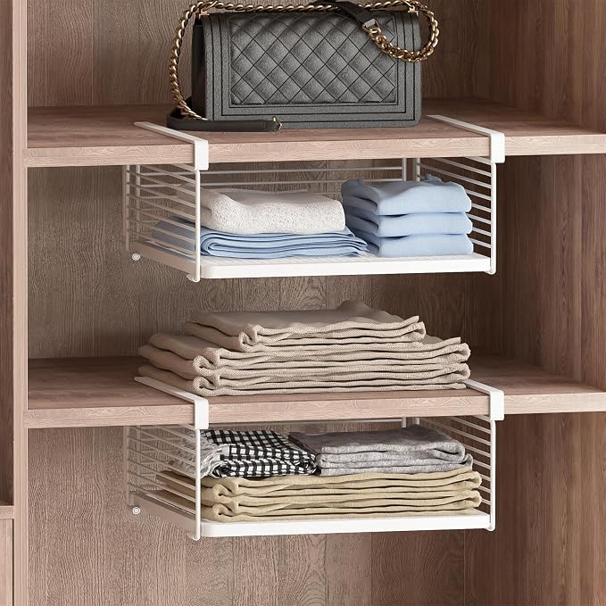 Under Shelf Storage Basket, Hanging Wire Basket - Image 7