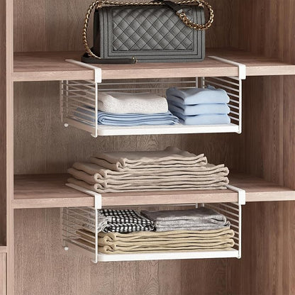 Under Shelf Storage Basket, Hanging Wire Basket - Image 7