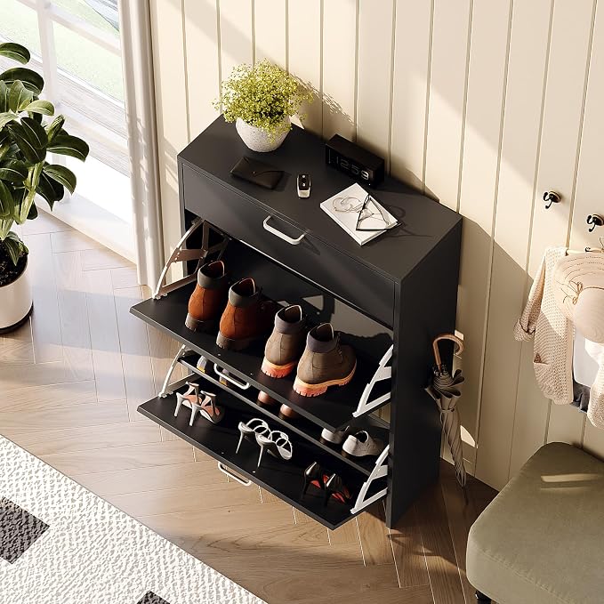 VINGLI Shoe Cabinet Storage for Entryway - Image 9