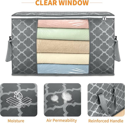 90 L Large Storage Bag Clothes Storage Organizer - Image 4