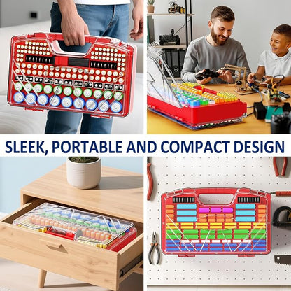 Battery Organizer Storage Holder Box Case - Image 3