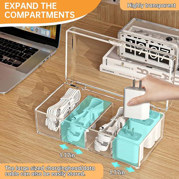 2 Pack Cable Organizer Box - Image 3