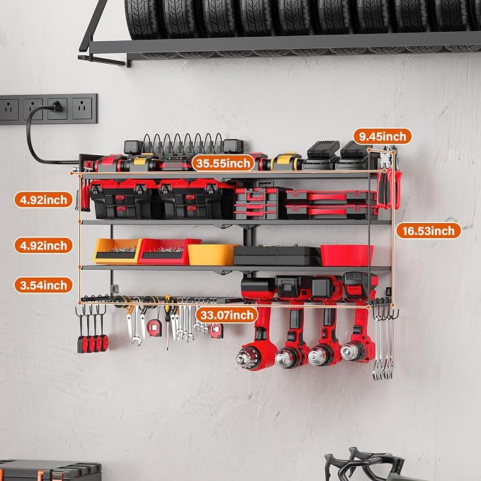 JUNNUJ Large Power Tool Organizer - Image 4