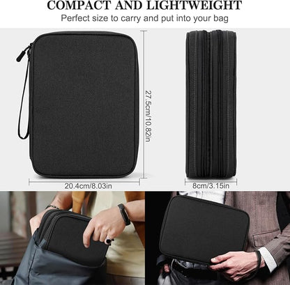 FYY Electronic Organizer, Extra Large Travel Cable Organizer Bag Pouch Portable - Image 2