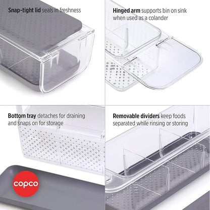 Copco Over the Sink Colander Fridge Storage Bin - Image 5