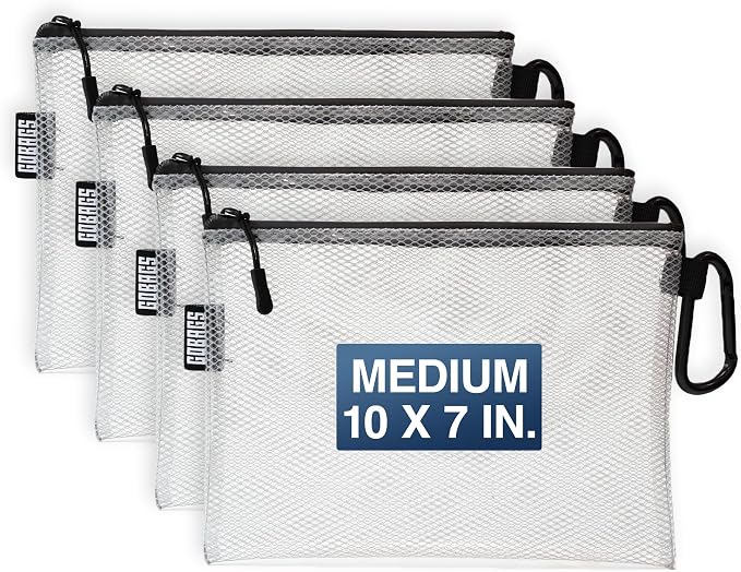 GOBAGS Air Production Medium Clear Zipper Pouch – Cable Organizer & Travel Gear by Unknown