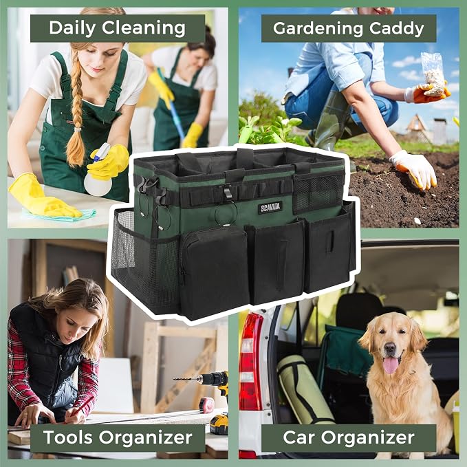 SCAVATA Wearable Cleaning Caddy Bag, Cleaning Caddy Supplies Organizer - Image 7