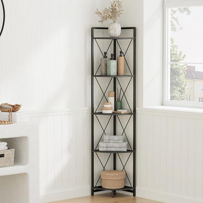 5 Tier Corner Shelf Stand, Plant Stand Display Shelf - Image 9