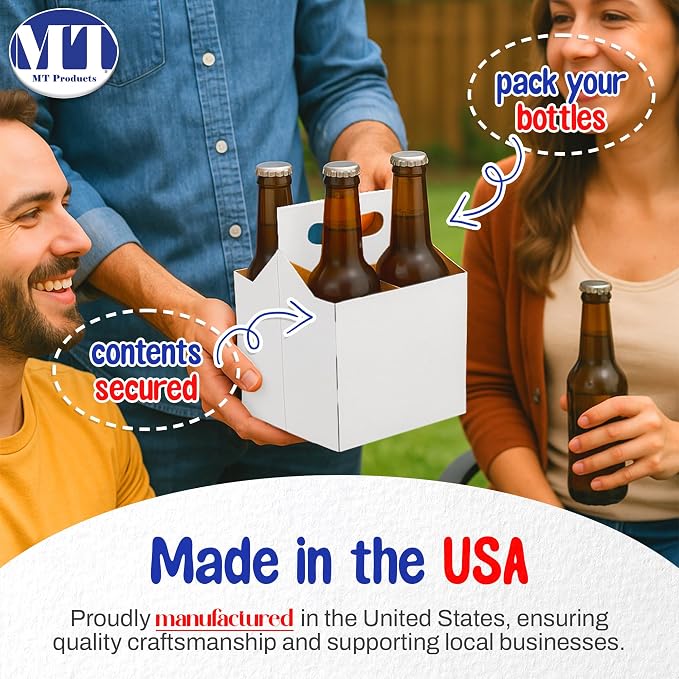 MT Products White 4 Bottle Holder 12 oz. - Image 4