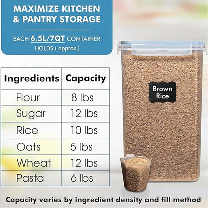 WHITE FEATHER SUPPLIES 2 PC Large Food Storage Containers - Image 3
