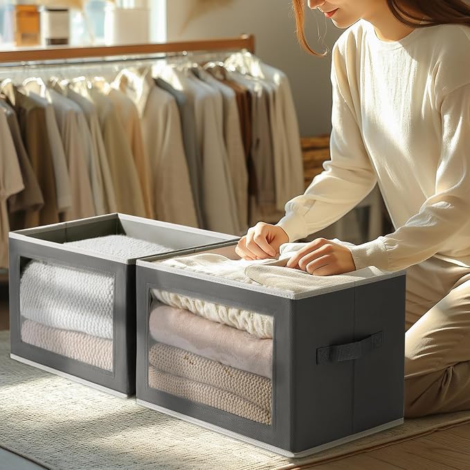 Homsorout Storage Boxes with Lids - Image 4