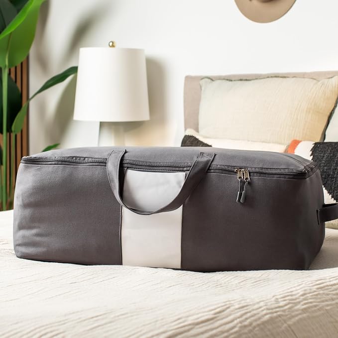 Soft Canvas Storage Bags with Zipper. Thick Breathable - Image 2
