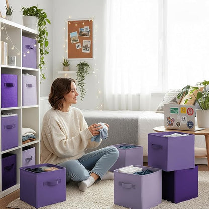 Cupic Cupid 11 Inch Storage Cube, Fabric Cube Storage Bin - Image 5