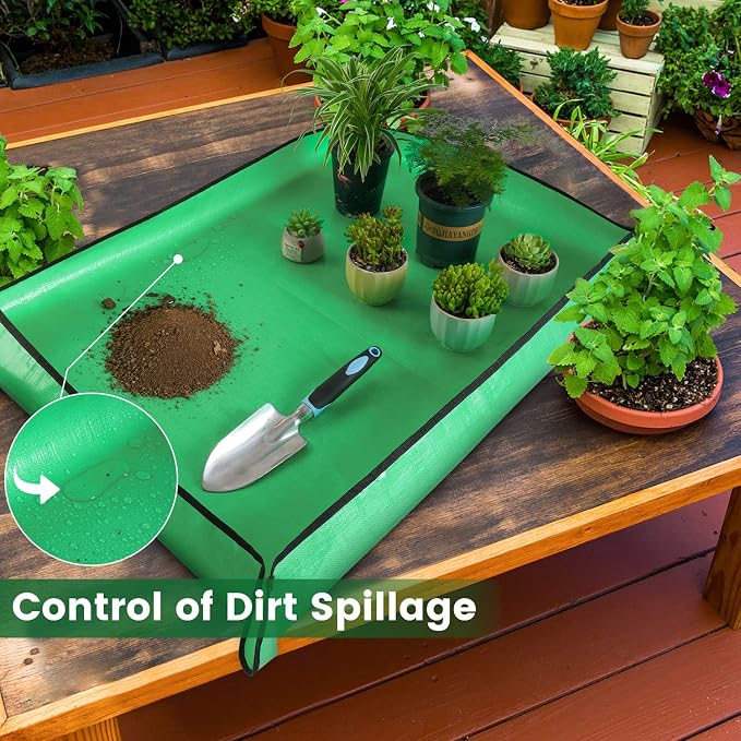 Large Repotting Mat for Plant Transplanting and Mess Control Thickened - Image 4