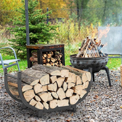 Firewood Rack Outdoor 30in，Indoor Firewood Storage and Firewood Rustproof - Image 4