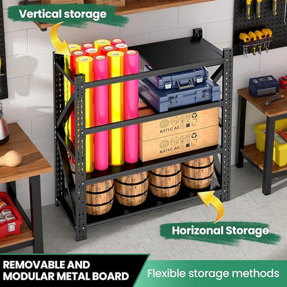 4-Tier Heavy Duty Garage Shelving，Industrial Shelving - Image 5
