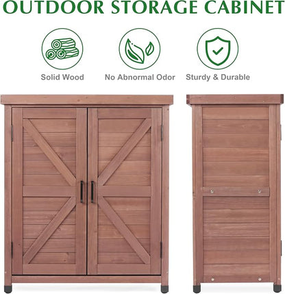 Outdoor Storage Cabinet & Potting Bench Table - Image 7