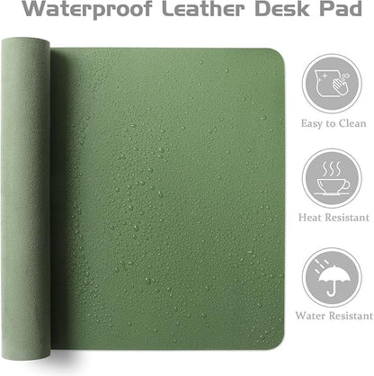 Aothia Leather Desk Pad Protector, Office Desk Mat, Large Mouse Pad, Laptop - Image 4
