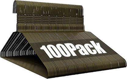 Wire Metal Clothes Hangers Bulk 100 Pack, 16 Inch 12 Gauge Standard Size by Fotoumgl