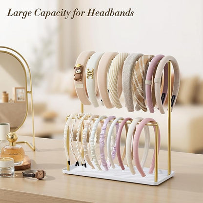 Headband Holder Organizer Metal 2-Tier - Image 3