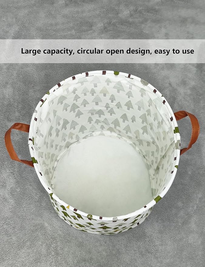 QUEENLALA Large Storage Basket, Laundry Hamper/Bathroom/Home Decor/Collapsible - Image 6
