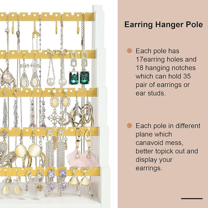 Pinzoveco Earring Organizer, 5 Layer Earring Holder Organizer - Image 4