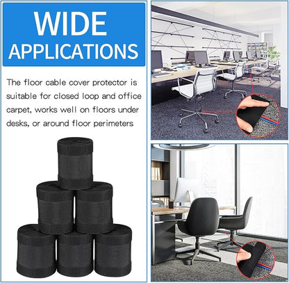 WILLBOND Carpet Cord Cover Cable Protector Floor Cover Cable Protector - Image 8