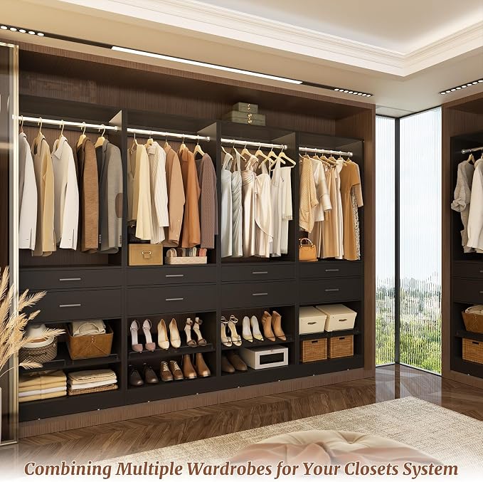 Unikito 25" W x 80" H Closet Organizer Storage - Image 5