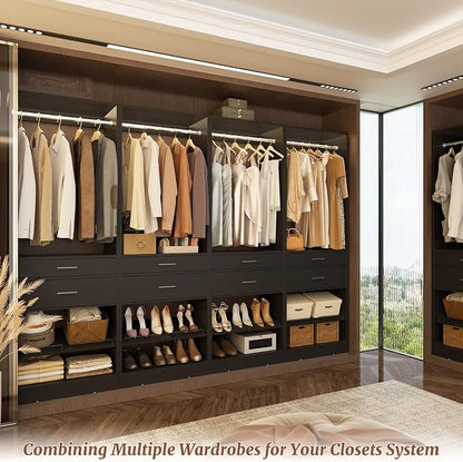 Unikito 25" W x 80" H Closet Organizer Storage - Image 5