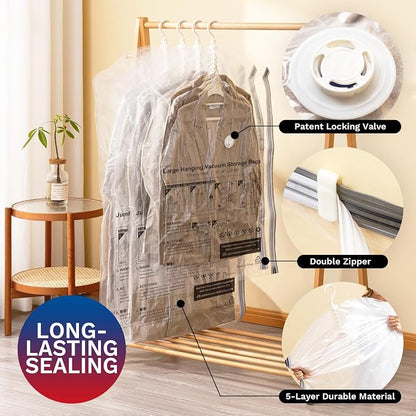 Hanging Vacuum Storage Bags For Clothes - Image 4